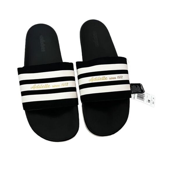 Adidas adilette comfort slides NWT SIZE 18 - Picture 1 of 7